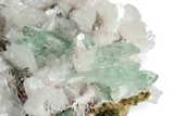 Gemmy Apophyllite Crystals with Stilbite - India #243890-1